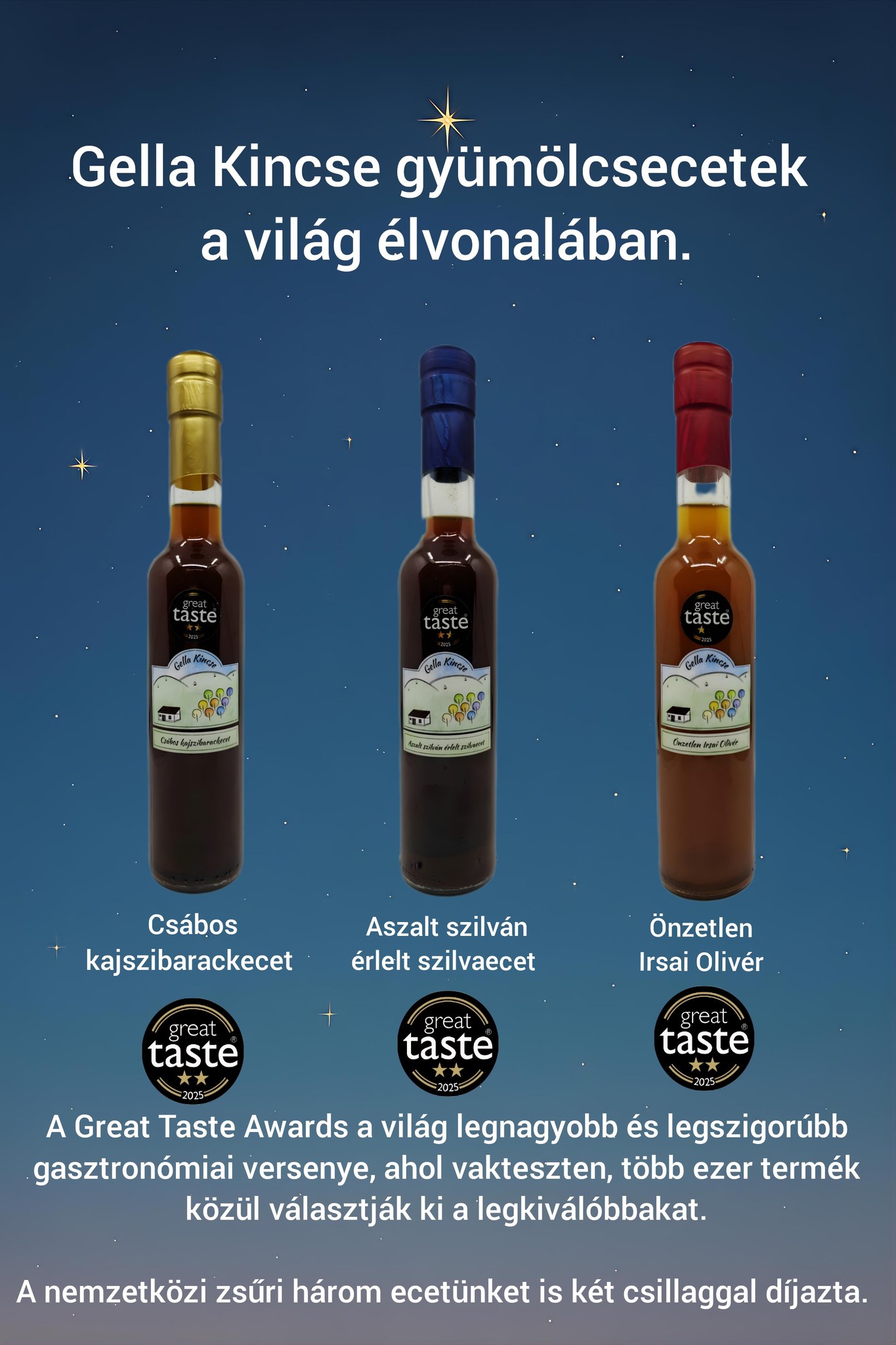 Díjnyertes ecetek